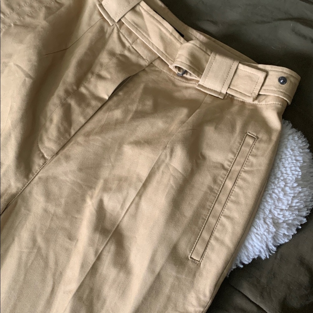 Banana Republic Oceanside Tan Wide-Leg Crop Pants NWT - Picture 3 of 5
